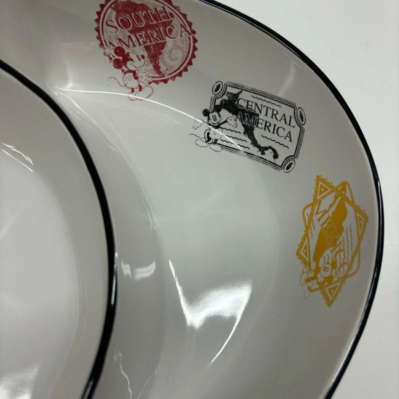 Disney Parks Mickey Mouse Stamps Chip & Dip Platter - Picture 2 of 5